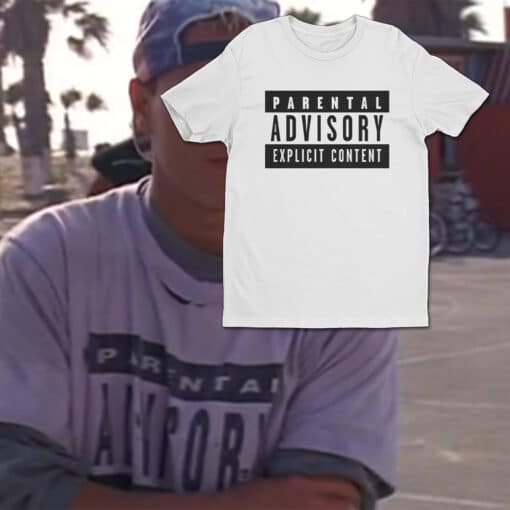 Parental Advisory Explitcit Content T-Shirt | Billy Hoyle | White Men Can't Jump