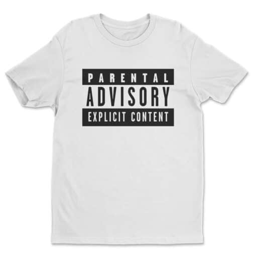 Parental Advisory Explitcit Content T-Shirt | Billy Hoyle | White Men Can't Jump