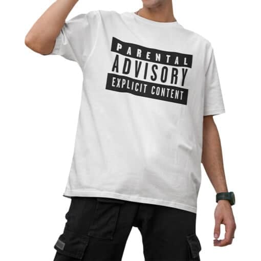 Parental Advisory Explitcit Content T-Shirt | Billy Hoyle | White Men Can’t Jump