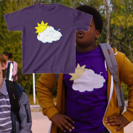 Sunshine Behind A Cloud Kids T-Shirt | Lucas | Good Boys