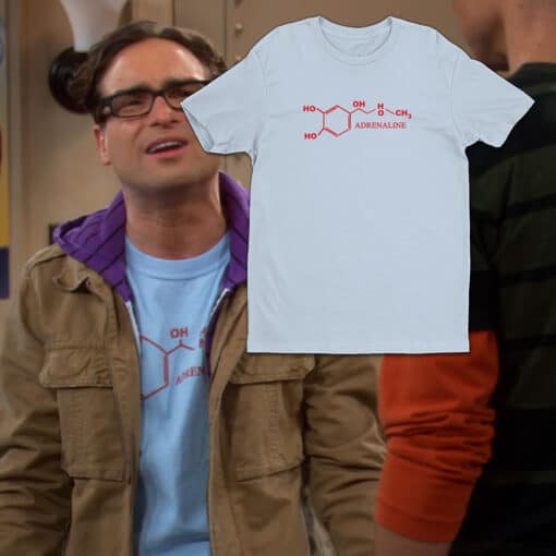 Adrenaline Molecule T-Shirt | Leonard Hofstadter | The Big Bang Theory