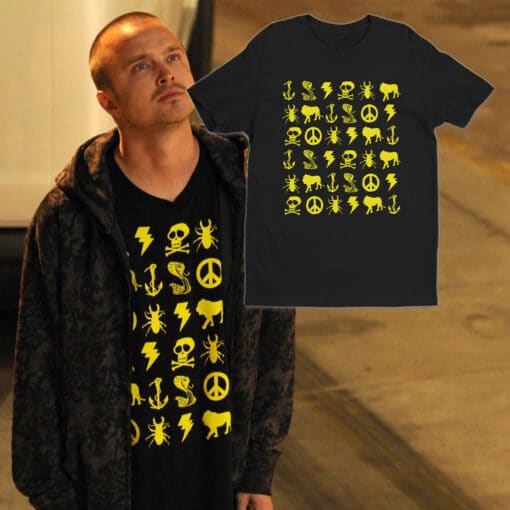 Golden Funny Symbol Skull Snake T-Shirt | Jesse Pinkman | Breaking Bad