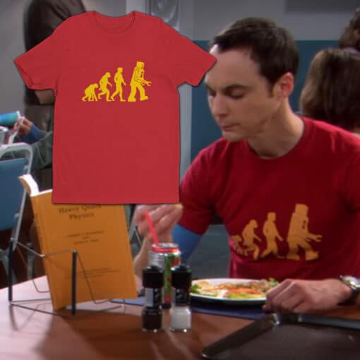 Robot Evolution T-Shirt | Sheldon Cooper | The Big Bang Theory
