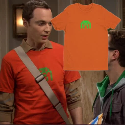 Space Invader Pixel T-Shirt | Sheldon Cooper | The Big Bang Theory