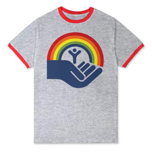 United Way Rainbow Ringer T-Shirt | Brennan Huff | Step Brothers