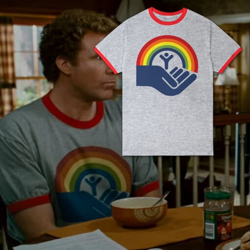 United Way Rainbow Ringer T-Shirt | Brennan Huff | Step Brothers