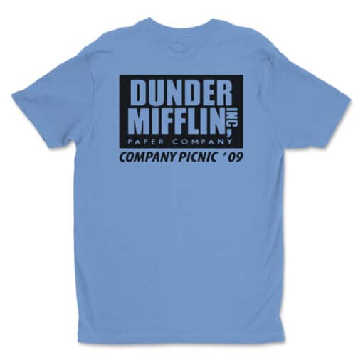 Akron Dunder Mifflin Paper Company Blue T-Shirt | The Office