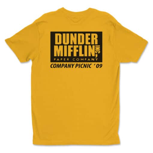 Akron Dunder Mifflin Paper Company Gold T-Shirt | The Office