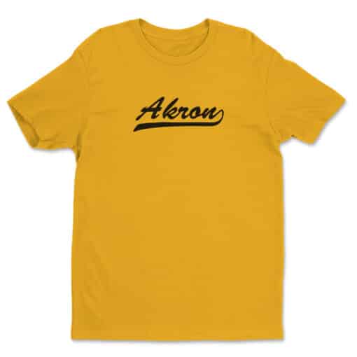 Akron Dunder Mifflin Paper Company Gold T-Shirt | The Office