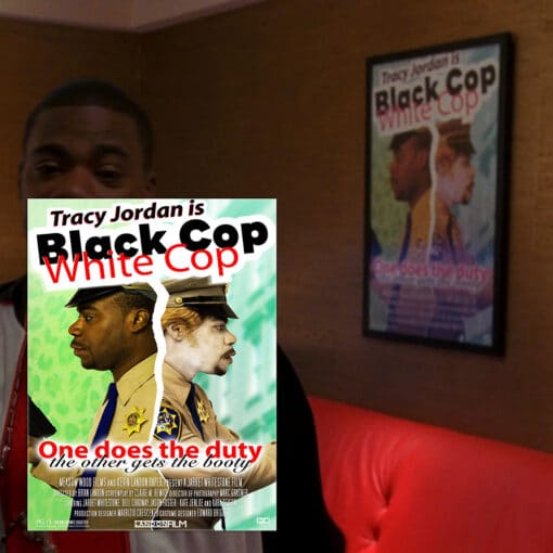 Black Cop White Cop Uncoated Poster | Tracy Jordan | 30 Rock