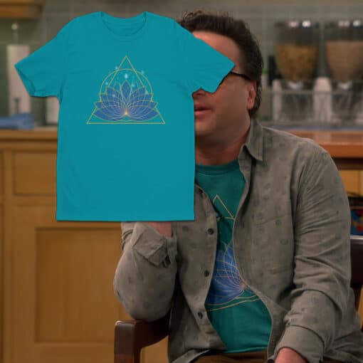 Green Lotus Flower T-Shirt | Leonard Hofstadter | The Big Bang Theory