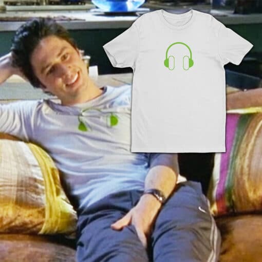 Green Headphones T-Shirt | J.D. | Scrubs