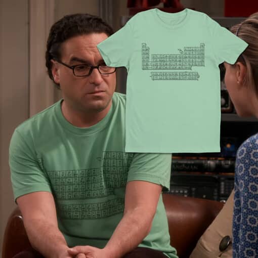 Periodic Table T-Shirt | Leonard Hofstadter | The Big Bang Theory