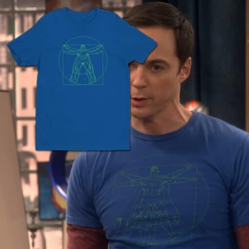 Vitruvian Man Hero T Shirt | Sheldon Cooper | The Big Bang Theory