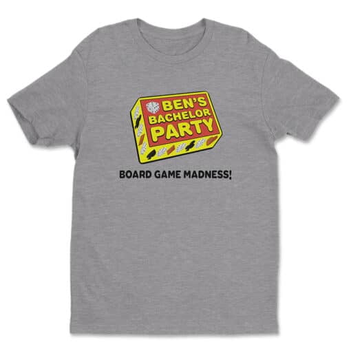 Ben's Bachelor Party Board Game Madness T-Shirt | Ron Swanson | Parks And Creation