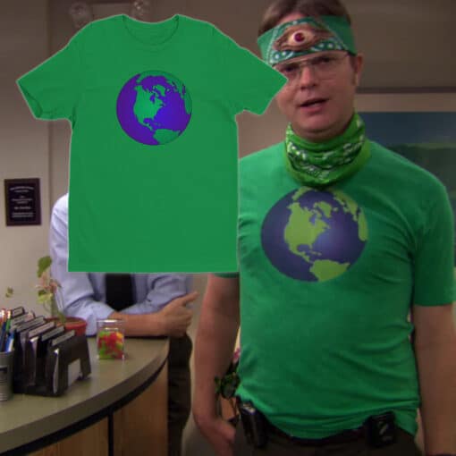 Earth Globe T-Shirt | Dwight Schrute | The Office