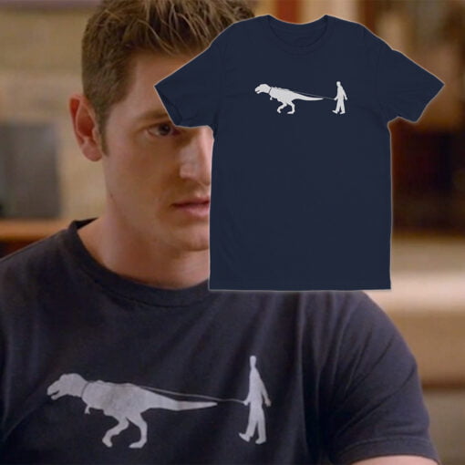 Man Walking A T-Rex T-Shirt | Jimmy | Raising Hope