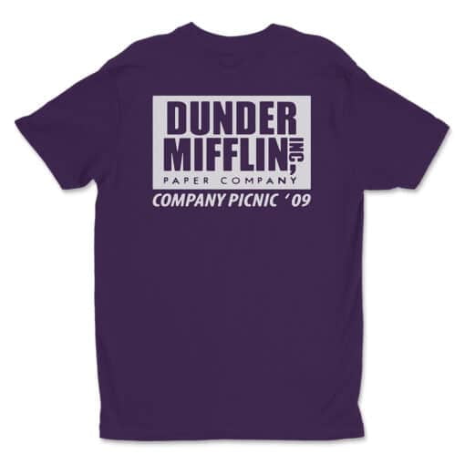 Rochester Dunder Mifflin Company Purple T-Shirt | The Office