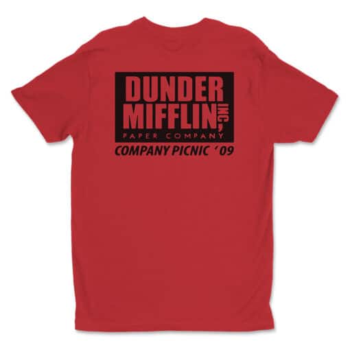 Scranton Dunder Mifflin Company Red T-Shirt | The Office