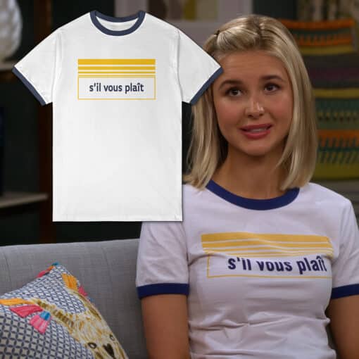 S’il Vous Plaît Ringer T-Shirt | Katie Cooper | Alexa & Katie