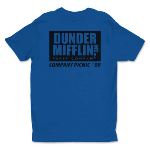 Utica Dunder Mifflin Company Blue T-Shirt | The Office