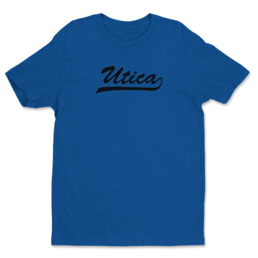 Utica Dunder Mifflin Company Blue T-Shirt | The Office