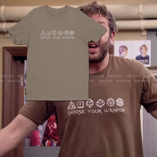 Choose Your Weapon T-Shirt | Roy Trenneman | The IT Crowd