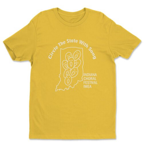 Indiana Choral Festival Circle The State With Song T-Shirt | Ray Ploshansky | Girls