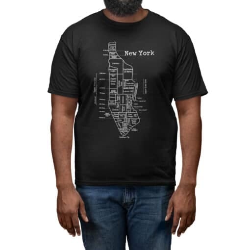 Manhattan Neighborhoods T-Shirt | David Wozniak | Delivery Man