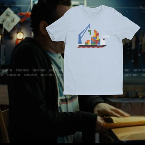 Tetris Cargo Ship T-Shirt | David Wozniak | Delivery Man