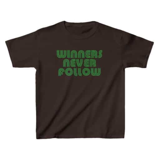 Winners Never Follow Kids T-Shirt | One Of The Campers | Summerhood