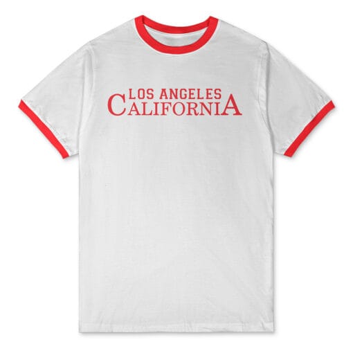 Los Angeles California Ringer T-Shirt | Lauren Gibson | A Good Girl's Guide To Murder