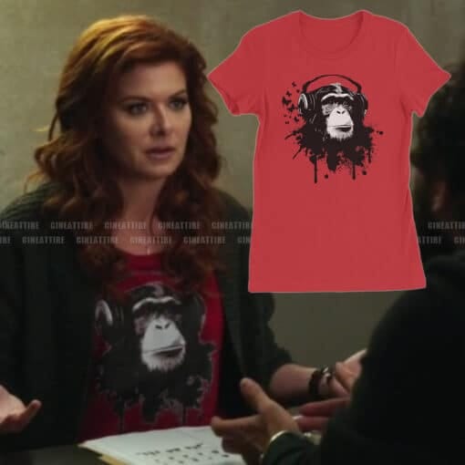 Monkey With Headphones Women's Tee T-Shirt | Laura Diamond | The Mysteries Of Laura