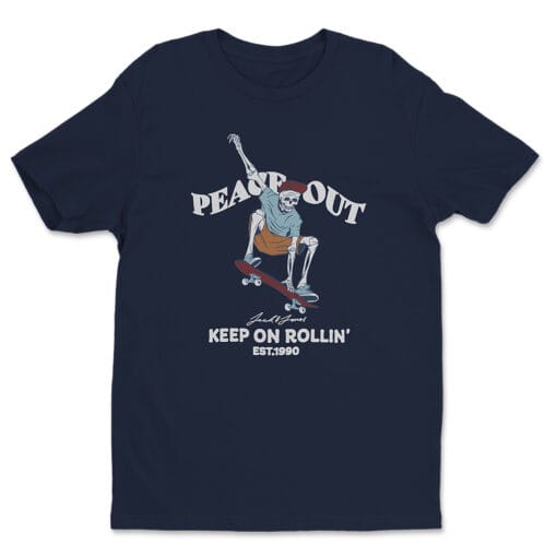 Peace Out Keep On Rollin Est. 1990 T-Shirt | Miguel Diaz | Cobra Kai