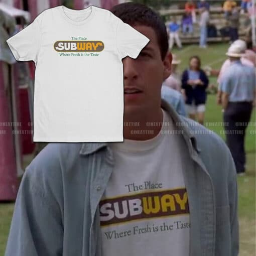 The Place Where Fresh Is The Taste Subway T-Shirt | Happy Gilmore