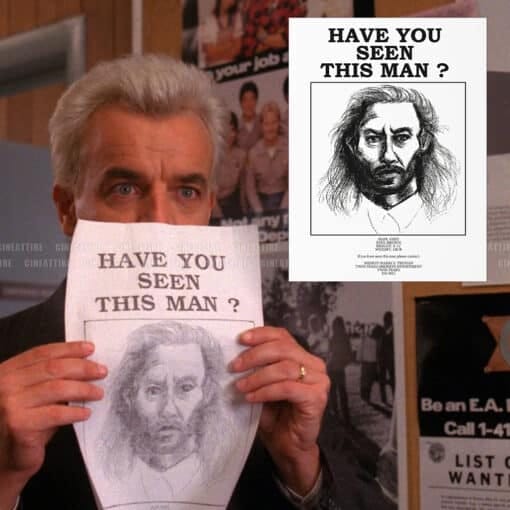 Have You Seen This Man? Uncoated Poster | Leland Palmer | Twin Peaks