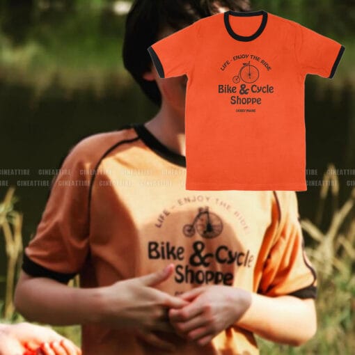 Life Enjoy The Ride Bike And Cycle Shoppe Derry Maine Ringer T-Shirt | Richie Tozier | IT