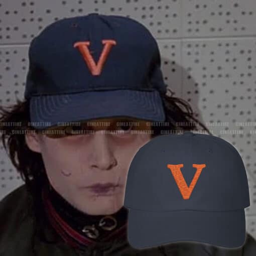 V Embroidery Cap | Edward Scissorhands