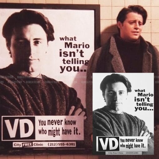 You Never Know Who Might Have It VD Uncoated Poster | Joey Tribbiani | Friends